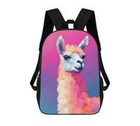 sinyumoney Mochila Escolar Colors of A Llama Alpaca Impresa En 3D Para Libros, Mochilas De Moda, Mochilas De Gran Capacidad, Mochilas De Viaje Para Niños