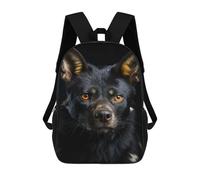 sinyumoney Mochila Escolar Cool Dog Animal Portrait Impresa En 3D Para Libros, Mochilas De Moda, Mochilas De Gran Capacidad, Mochilas De Viaje Para Niños