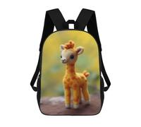 sinyumoney Mochila Escolar Cute Giraffe Baby Giraffes Impresa En 3D Con Bolsillos Grandes Para Niños, Mochilas Infantiles, Bolsas Para Libros, Mochila Escolar Para Niños 17inch