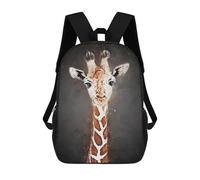 sinyumoney Mochila Escolar Cute Giraffe Impresa En 3D Con Bolsillos Grandes Para Niños, Mochilas Infantiles, Bolsas Para Libros, Mochila Escolar Para Niños 17inch