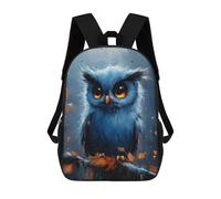sinyumoney Mochila Escolar Cute Owl Painting Impresa En 3D Con Bolsillos Grandes Para Niños, Mochilas Infantiles, Bolsas Para Libros, Mochila Escolar Para Niños 17inch