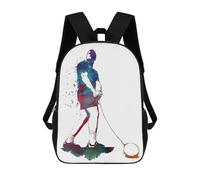 sinyumoney Mochila escolar deportiva de baloncesto para niños, mochila escolar impresa en 3D, mochila escolar para niños y niñas, mochila escolar ajustable para la escuela primaria, Hammer Throw, 17"
