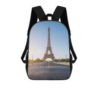 sinyumoney Mochila Escolar Eiffel Tower Sunrise Impresa En 3D Para Libros, Mochilas De Moda, Mochilas De Gran Capacidad, Mochilas De Viaje Para Niños