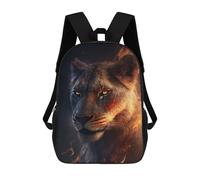 sinyumoney Mochila Escolar Fire Lioness Impresa En 3D Para Libros, Mochilas De Moda, Mochilas De Gran Capacidad, Mochilas De Viaje Para Niños