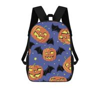 sinyumoney Mochila Escolar Funny Halloween Pumpkin Wi Impresa En 3D Con Bolsillos Grandes Para Niños, Mochilas Infantiles, Bolsas Para Libros, Mochila Escolar Para Niños 17inch