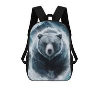 sinyumoney Mochila Escolar Grizzly Bear Breaking Ice Impresa En 3D Para Libros, Mochilas De Moda, Mochilas De Gran Capacidad, Mochilas De Viaje Para Niños