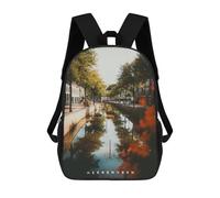 sinyumoney Mochila Escolar Heerenveen Impresa En 3D Con Bolsillos Grandes Para Niños, Mochilas Infantiles, Bolsas Para Libros, Mochila Escolar Para Niños 17inch