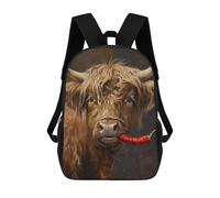 sinyumoney Mochila Escolar Highland Cow Red Pepper Mochila Para Niños Y Niñas, Mochila Escolar, Mochila Universitaria, Mochila De Negocios, Mochila De Viaje, Mochila De Trabajo 17inch