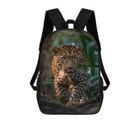 sinyumoney Mochila Escolar Impresa En 3D 17inch Amazon Jungle Leopard Mochila Infantil Mochila Escolar Linda Mochila De Moda Casual Para Niños Y Niñas