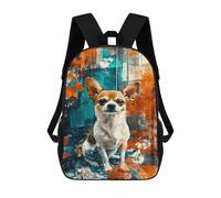 sinyumoney Mochila Escolar Impresa En 3D 17inch Chihuahua Art Print Mochila Infantil Mochila Escolar Linda Mochila De Moda Casual Para Niños Y Niñas