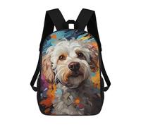 sinyumoney Mochila Escolar Impresa En 3D 17inch Colorful Abstract Dog Art Print -2 Mochila Infantil Mochila Escolar Linda Mochila De Moda Casual Para Niños Y Niñas