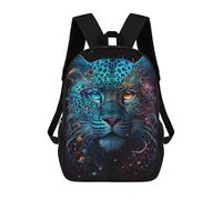 sinyumoney Mochila Escolar Impresa En 3D 17inch Colorful Leopard with Glasses Art Print -1 Mochila Infantil Mochila Escolar Linda Mochila De Moda Casual Para Niños Y Niñas