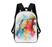 sinyumoney Mochila Escolar Impresa En 3D 17inch Colorful Red Macaw Parrot Mochila Infantil Mochila Escolar Linda Mochila De Moda Casual Para Niños Y Niñas