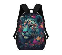sinyumoney Mochila Escolar Impresa En 3D 17inch Colorful Tiger Art Print-20 Mochila Infantil Mochila Escolar Linda Mochila De Moda Casual Para Niños Y Niñas