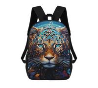 sinyumoney Mochila Escolar Impresa En 3D 17inch Colorful Tiger Portrait Artwork-1 Mochila Infantil Mochila Escolar Linda Mochila De Moda Casual Para Niños Y Niñas