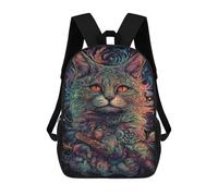 sinyumoney Mochila Escolar Impresa En 3D 17inch Cosmic Cat Art Print-2 Mochila Infantil Mochila Escolar Linda Mochila De Moda Casual Para Niños Y Niñas