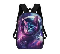 sinyumoney Mochila Escolar Impresa En 3D 17inch Cosmic Cat Astronaut-10 Mochila Infantil Mochila Escolar Linda Mochila De Moda Casual Para Niños Y Niñas