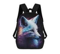 sinyumoney Mochila Escolar Impresa En 3D 17inch Cosmic Fox Art Print Mochila Infantil Mochila Escolar Linda Mochila De Moda Casual Para Niños Y Niñas