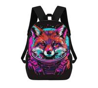 sinyumoney Mochila Escolar Impresa En 3D 17inch Cosmic Fox Astronaut Art Print-1 Mochila Infantil Mochila Escolar Linda Mochila De Moda Casual Para Niños Y Niñas