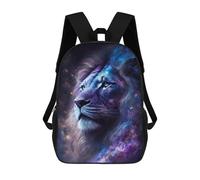 sinyumoney Mochila Escolar Impresa En 3D 17inch Cosmic Lion Art Print-23 Mochila Infantil Mochila Escolar Linda Mochila De Moda Casual Para Niños Y Niñas