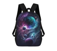 sinyumoney Mochila Escolar Impresa En 3D 17inch Cosmic Nebula Artwork Mochila Infantil Mochila Escolar Linda Mochila De Moda Casual Para Niños Y Niñas