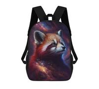 sinyumoney Mochila Escolar Impresa En 3D 17inch Cosmic Red Panda Art Print-8 Mochila Infantil Mochila Escolar Linda Mochila De Moda Casual Para Niños Y Niñas