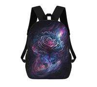 sinyumoney Mochila Escolar Impresa En 3D 17inch Cosmic Rose Bloom-2 Mochila Infantil Mochila Escolar Linda Mochila De Moda Casual Para Niños Y Niñas