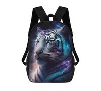 sinyumoney Mochila Escolar Impresa En 3D 17inch Cosmic Tiger Portrait-15 Mochila Infantil Mochila Escolar Linda Mochila De Moda Casual Para Niños Y Niñas