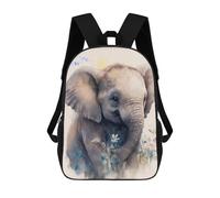 sinyumoney Mochila Escolar Impresa En 3D 17inch Cute Elephant Baby Mochila Infantil Mochila Escolar Linda Mochila De Moda Casual Para Niños Y Niñas