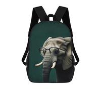 sinyumoney Mochila Escolar Impresa En 3D 17inch Elephant Animal Funny Mochila Infantil Mochila Escolar Linda Mochila De Moda Casual Para Niños Y Niñas