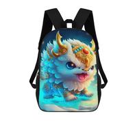 sinyumoney Mochila Escolar Impresa En 3D 17inch Fantasy Cute Mythical Beast Plush Toy Mochila Infantil Mochila Escolar Linda Mochila De Moda Casual Para Niños Y Niñas