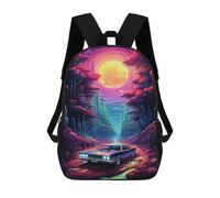 sinyumoney Mochila Escolar Impresa En 3D 17inch Fantasy Forest Drive Mochila Infantil Mochila Escolar Linda Mochila De Moda Casual Para Niños Y Niñas