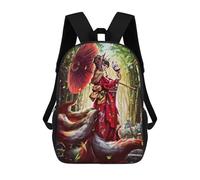 sinyumoney Mochila Escolar Impresa En 3D 17inch Fantasy Japan Old Mochila Infantil Mochila Escolar Linda Mochila De Moda Casual Para Niños Y Niñas