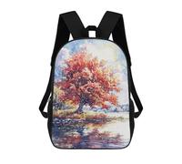 sinyumoney Mochila Escolar Impresa En 3D 17inch Fiery Autumn Shade Mochila Infantil Mochila Escolar Linda Mochila De Moda Casual Para Niños Y Niñas