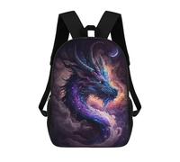 sinyumoney Mochila Escolar Impresa En 3D 17inch Galactic Dragon Art Print -3 Mochila Infantil Mochila Escolar Linda Mochila De Moda Casual Para Niños Y Niñas