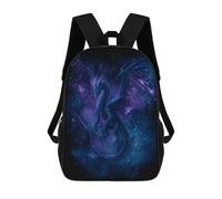 sinyumoney Mochila Escolar Impresa En 3D 17inch Galactic Dragon Art Print Mochila Infantil Mochila Escolar Linda Mochila De Moda Casual Para Niños Y Niñas