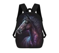 sinyumoney Mochila Escolar Impresa En 3D 17inch Galactic Horse Art Print-10 Mochila Infantil Mochila Escolar Linda Mochila De Moda Casual Para Niños Y Niñas