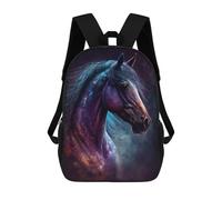 sinyumoney Mochila Escolar Impresa En 3D 17inch Galactic Horse Art Print-9 Mochila Infantil Mochila Escolar Linda Mochila De Moda Casual Para Niños Y Niñas