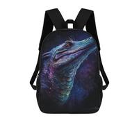 sinyumoney Mochila Escolar Impresa En 3D 17inch Galactic Lizard Art Print-6 Mochila Infantil Mochila Escolar Linda Mochila De Moda Casual Para Niños Y Niñas