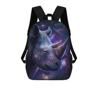 sinyumoney Mochila Escolar Impresa En 3D 17inch Galactic Rhino Majesty Mochila Infantil Mochila Escolar Linda Mochila De Moda Casual Para Niños Y Niñas