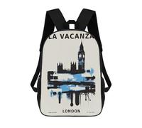 sinyumoney Mochila Escolar Impresa En 3D 17inch London England Travel Art Mochila Infantil Mochila Escolar Linda Mochila De Moda Casual Para Niños Y Niñas