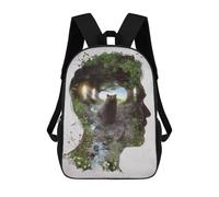 sinyumoney Mochila Escolar Impresa En 3D 17inch Meeting The Bear King Mochila Infantil Mochila Escolar Linda Mochila De Moda Casual Para Niños Y Niñas