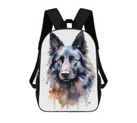sinyumoney Mochila Escolar Impresa En 3D 17inch Mochila Infantil Belgian Sheepdog Bolsas Para Libros Bolsas De Viaje De Alta Capacidad Para Niños/estudiantes/adultos