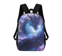 sinyumoney Mochila Escolar Impresa En 3D 17inch Mochila Infantil Blue Dragon Fantasy Artwork Bolsas Para Libros Bolsas De Viaje De Alta Capacidad Para Niños/estudiantes/adultos