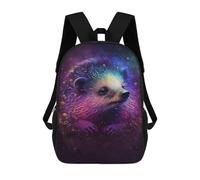 sinyumoney Mochila Escolar Impresa En 3D 17inch Mochila Infantil Colorful Hedgehog Art Print Bolsas Para Libros Bolsas De Viaje De Alta Capacidad Para Niños/estudiantes/adultos