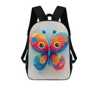 sinyumoney Mochila Escolar Impresa En 3D 17inch Mochila Infantil Colorful Watercolor Butterfly Illustration Bolsas Para Libros Bolsas De Viaje De Alta Capacidad Para Niños/estudiantes/adultos