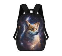 sinyumoney Mochila Escolar Impresa En 3D 17inch Mochila Infantil Cosmic Corgi Portrait-28 Bolsas Para Libros Bolsas De Viaje De Alta Capacidad Para Niños/estudiantes/adultos