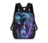 sinyumoney Mochila Escolar Impresa En 3D 17inch Mochila Infantil Cosmic Elephant Art Print-11 Bolsas Para Libros Bolsas De Viaje De Alta Capacidad Para Niños/estudiantes/adultos