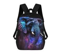 sinyumoney Mochila Escolar Impresa En 3D 17inch Mochila Infantil Cosmic Elephant Art Print-15 Bolsas Para Libros Bolsas De Viaje De Alta Capacidad Para Niños/estudiantes/adultos
