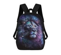 sinyumoney Mochila Escolar Impresa En 3D 17inch Mochila Infantil Cosmic Lion Art Print-26 Bolsas Para Libros Bolsas De Viaje De Alta Capacidad Para Niños/estudiantes/adultos